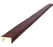 Viga imitación madera 10cm de ancho x 5cm de alto x 3m de largo color nogal decorativa de poliuretano vu0006-n
