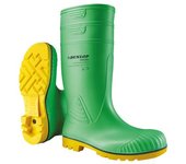 Bota de agua dunlop acifort hazguard full safety s5 sra verde-47