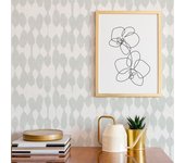 Papel pintado autoadhesivo con tintas eco, y libre de pvc, rollo de 129 x 260 cm shibori water