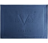 Alfombra de baño 50x70 cm color azul 100% algodón versace 19v69 abbigliamento sportivo srl