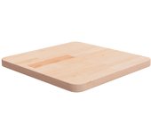 Tablero cuadrado 40x40x2,5 cm madera maciza de roble sin tratar
