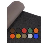 Felpudo de rizos pvc vinílico | gran resistencia y calidad | perfecto para entradas y recepciones | 1,22 x 11 m (negro con base)