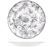Plato de porcelana redondo h&h kensington, diseño gris ø 32,5cm
