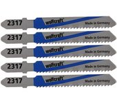 Wolfcraft 2367000 - hojas de sierra de calar vastago en t / hss / chapas aluminio / corte fino 50 mm