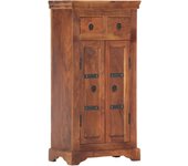 Aparador | aparador de comedor | armario de cocina de madera maciza de acacia 50x30x100 cm cfw38475