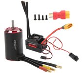 Kit esc sin escobillas combo xt60 t plug 60a para coche rc 1/10