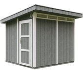 Caseta jardin paneles a base de madera lp smartside 5,9 m² con suelo y baldosas bituminosas - l279xa294xa237 cm - timbela m903 - cavern steel