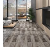 Baldosas de pvc 5,02 m2 2 mm autoadhesivas marrón madera mate