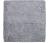 Alfombra de pelo largo navarra gris plateado 160x160 cm