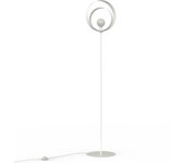 Lumicom | nucleo lámpara de piso, 1x e27, max 42w, metal, blanco mate, d.40cm h.170cm