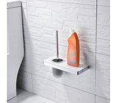 Bernstein - escobillero de acero inoxidable con repisa de cristal - g505