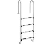 Escalera de piscina - 4 peldaños - perfil de arco estrecho