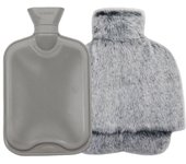 Bolsa de agua caliente de peluche grey