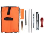 Kit de afilado de motosierra, juego de herramientas de lima de motosierra, lima guía de cadena que mantiene la cadena afilada, un trabajo más rápido