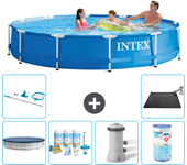 Paquete de piscina - intex - alrededor - 366x366x76 cm + accesorios a1551