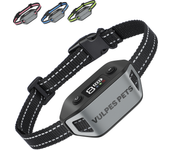 Collar anti-ladridos pro max vulpes goods – sin choque & respetuoso – resistente al agua & recargable – vibración & sonido – 3 correas incluidas