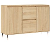 Aparador | aparador de comedor | armario de cocina de madera de ingeniería roble sonoma 104x35x70 cm cfw65130