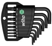Wiha juego de llaves allen en soporte classic torx plus®, de 9 unid., acabado en oxidación negra (36459)