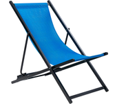 Beliani hamaca plegable locri ii metal azul