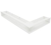 Rejilla de ventilación de esquina para chimenea 95x800x450 - loft angle izquierda blanca