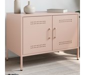 Mueble tv rosa 68x39x50,5 cm acero