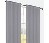 Cortina con clips ocultos 140*260cm gris oscuro-individual