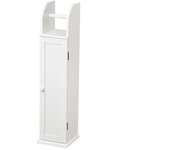 Mueble de baño portarrollos de mdf, blanco h78 w20 d18 (vy-5h7q-28nq)