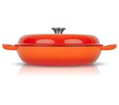 Cocotte baja esmalte naranja 3,2l lt014