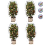 4 bolsas de red protectoras para plantas, árboles y verduras para suministros de invernadero de jardín,