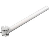 Soporte para farola led para pared y poste, diámetro exterior 47mm, color blanco (con tornillería)