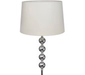 Lámpara de pie pantalla y soporte alto 4 bolas adorno blanca cfw390060