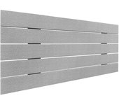Dhome cabecero de madera reciclada dm estilo palet horizontal cama palets herrajes incluidos (105cm, espigas gris)