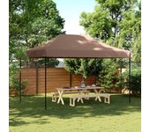 Tienda de fiesta | carpa de fiesta plegable pop-up marrón 440x292x315 cm cfw63957