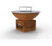 Brasero corten - modelo saturno m - 100cm