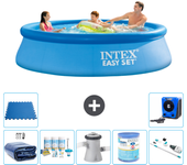 Paquete de piscina - intex - alrededor - 305x305x76 cm + accesorios a582
