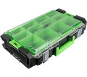 Jbm caja para herramientas apilable con 12 compartimentos