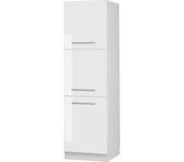 Vicco armario para horno empotrado fame-line, blanco alto brillo, 60 cm