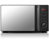 Evvo microondas con grill m2b, 1050w, capacidad de 20 litros, mirror door, color negro, pantalla led, control digital, 8 programas, convección natural