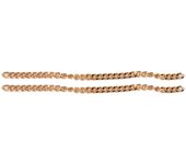 Cadenas de eslabones de cobre de 10 m, elegantes y sencillas, de metal, para manualidades, para hacer bolsos, collares, pulseras y joyas (doradas)