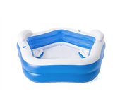 Piscina hinchable con asientos y reposacabezas 213x206 cm bestway 54153