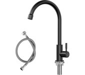 Cecipa max grifo de cocina negro - grifo de fregadero de cocina de agua fría - acero inoxidable 304, modelo ue