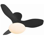 Ventilador dc tulip negro led conectividad dimable control remoto akunadecor