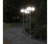 Vidaxl farolas de exterior 2 unidades acero inoxidable 215 cm