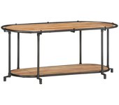 Mueble tv | mueble de salón | mesa de tv madera maciza de acacia 100x42x40 cm cfw85462