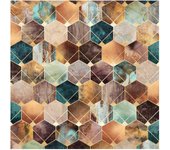 Papel pintado estampado abstracto acuarela arte motivos geométricos 211 - salón dormitorio cocina pasillo - tnt 192 x 192 cm smart