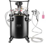 Vevor agitador automático de lata de pintura a presión de 30 l con pistola rociadora y manguera, presión ajustable de 70 psi, decorativo