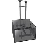 Soporte de techo para 4 pantallas de tv 50-75 altura ajustable 86-325cm