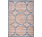 Beliani alfombra de viscosa beige y gris 160 x 230 cm malan
