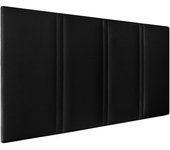 Cabecero tapizado amur | cabezal acolchado | tapizado en polipiel de alta gama | color negro | medida: 110x55x3cm (cama 105 cm)