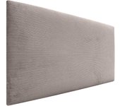 Dhome cabecero de pana liso alta gama moderno cabezal tapizado cama lujo dormitorio acolchado (marrón, 105x50cm)